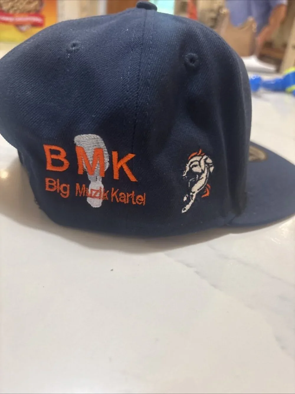 New Era Denver Broncos 9Fifty Basic Navy Adjustable Snapback Hat Cap